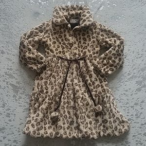 American Widgeon Faux Fur Animal Print Coat